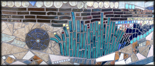 Ceramic Design Mosaic Backyard Wall
