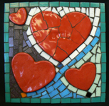 Ceramic Design - Hearts in Square