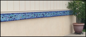 Ceramic Design Mosaic Backyard Wall