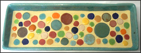 Ceramic Design - Mosaic Circles Tray