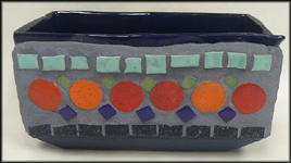 Ceramic Design - Mosaic Rectangular Vessel