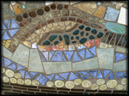 Ceramic Design Mosaic Backyard Wall